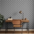 thumbnail image 3 of S4Sassy Peel & Stick Textured Vinyl Wallpaper, Urban Chic Tribal Geometric Print Contact Paper Waterproof - Black, 25"x60", Removable Modern Wall Covering for Home Decor in Bedrooms & Living Areas, 3 of 9
