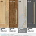 thumbnail image 3 of Amerock Balon 10-1/16 inch (256mm) Center-to-Center Golden Champagne Cabinet Pull, 3 of 6