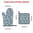 thumbnail image 2 of Cauagu Sunflowers Print Oven Mitts and Pot Holders 4 pcs Set,Extra Thicken Long Kitchen Oven Glove Potholders BBQ Gloves-Oven Mitts and Pot Holders(11 Inch), 2 of 6
