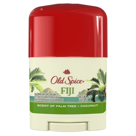 Old Spice Antiperspirant Deodorant for Men, 24/7 Lasting Freshness, Fiji with Palm Tree, 0.5 oz Trial