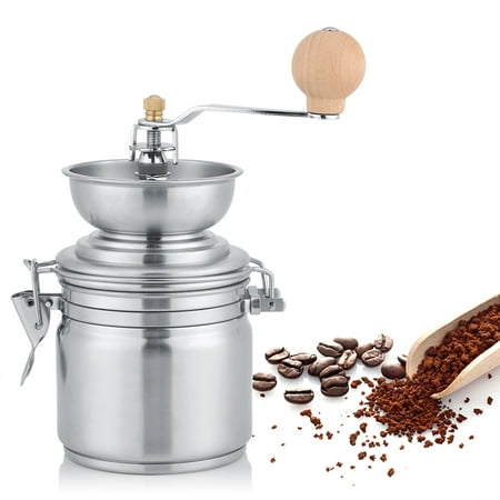 HERCHR Coffee Grinder, Stainless Steel Manual Coffee Grinder Spice Nuts Grinding Mill Hand Tool, Hand Coffee