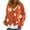 Orange, variant on Odeerbi Cardigan Sweaters For Women Fall Winter Sweaters Trendy 2025 Casual Floral Printed Long Sleeve Knitted Coat Orange