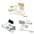 thumbnail image 4 of Guitar Bridge Decorative Multicolored Screws Handy Installation Metal Saddle Electric Plated Musical Equipment Neck Joint Plate Gold, 4 of 9