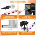 thumbnail image 4 of Auger Motor, Grill Induction Fan Kit, Fire Burn Pot and Hot Rod Igniter, Traeger Replacement Parts, Traeger Grill Parts for Pit Boss Grill and Auger M, 4 of 5