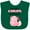 Green, variant on Inktastic Always Axolotl Questions Cute Curious Axolotl Boys or Girls Baby Bib