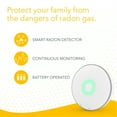 thumbnail image 3 of Airthings 5001029 Wave Smart Digital Radon Gas Detector, White, 3 of 8