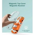 thumbnail image 3 of Wireless Bluetooth Mouse Tri-Mode (BT5.1+2.4GHz) USB C Rechargeable Computer Mouse Full Transparent Silent Mouse with USB Receiver & Type C Adapter for Laptop/Mac/iPad, 3 of 7