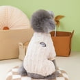 thumbnail image 4 of Winter Warm Dog Jumpsuit - Coral Fleece Four-Legged Pullover with Traction Ring, 4 of 8