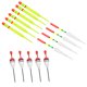 thumbnail image 1 of Juego de 15 boyas flotantes de pesca vertical de 8 a 15 cm con accesorios de goma, 1 of 8