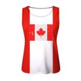 thumbnail image 4 of Womens Canada Day Tank Top Sleeveless Summer Shirt Tops Round Neck Patriotic Maple Leaf Tops Basic, 4 of 4