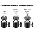 thumbnail image 3 of Soporte de techo para miniproyector, modelo 2-Be-Best, negro, 3 of 7