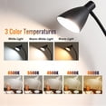 thumbnail image 3 of LED Desk Lamp with USB Charging Port, Dimmable Eye-Care Reading Light with 5 Color Modes & Night Light, Flexible Gooseneck Table Lamp for Home Office Dorm Study, 3 of 7