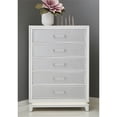 thumbnail image 7 of Pemberly Row Contemporary 5 Drawer Wood Chest in White Finish, 7 of 7