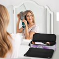 thumbnail image 5 of Hair Tools Storage with Heat Resistant Mat- Watercolor Texture Printed Curling Iron Travel Bag/Flat Iron Case for Women, 5 of 8