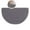 Gray, variant on Dvruxg Half Round Indoor Door Mat, Non Slip Machine Washable Entryway Rug for Front/Back Outdoor, Half Circle Absorbent Low Profile Entrance Kitchen Floor Mat Doormat