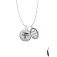 thumbnail image 2 of Delight Jewelry Silvertone Domed Black SLP Best Mom Ever Charm Necklace, 2 of 4