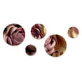 thumbnail image 2 of Designart "Pink And Gold Glam Flowers II" Floral Metal Wall Art Set of 5 Piece, 2 of 5