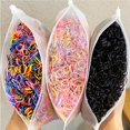 thumbnail image 2 of 1000 Piezas/Bolsa Elástica Desechable Multicolor Para El Cabello, 2 of 4
