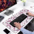 thumbnail image 2 of Long Mouse Pads for Desk,Pink Cartoon Unicorn Heart Flower Desk Mats on Top Of Desks, Desk Mouse Pad Extra Large with 3mm Non-Slip Base and Stitched Edge for Gaming,Work,Home 31.5"x15.7", 2 of 5