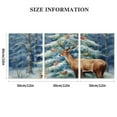 thumbnail image 3 of Shadudu Deer Dogs Bird Canvas Print Triptych for Living Room Bedroom Office Wall Decor, Set of 3 Unframed 12x16 Inches 12"x16"x3pcs, 3 of 6