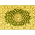 thumbnail image 1 of Ahgly Company Machine Washable Indoor Rectangle Persian Yellow Traditional Area Rugs, 8' x 12', 1 of 4