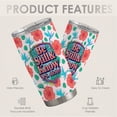 thumbnail image 4 of christian Tumbler 20oz with Lid and Modern Aesthetic Gear and Rose Art Gift, 4 of 6