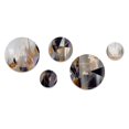 thumbnail image 2 of DESIGN ART Designart "Soft Color Composition III" Modern Geometric Mutlipanel Metal Wall Art, 2 of 5
