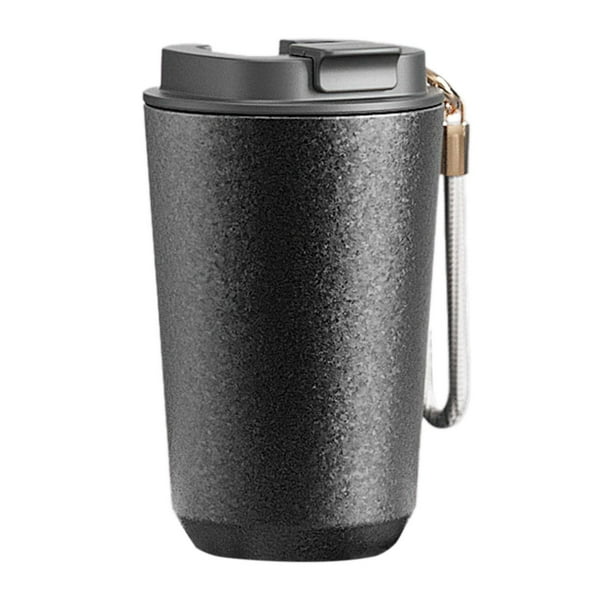 Titanium Cup Coffee Copa para té de café caliente/hielo con botella de agua de tapa Botella térmica Titanium Copa portátil Tumbler aislada 480 ml