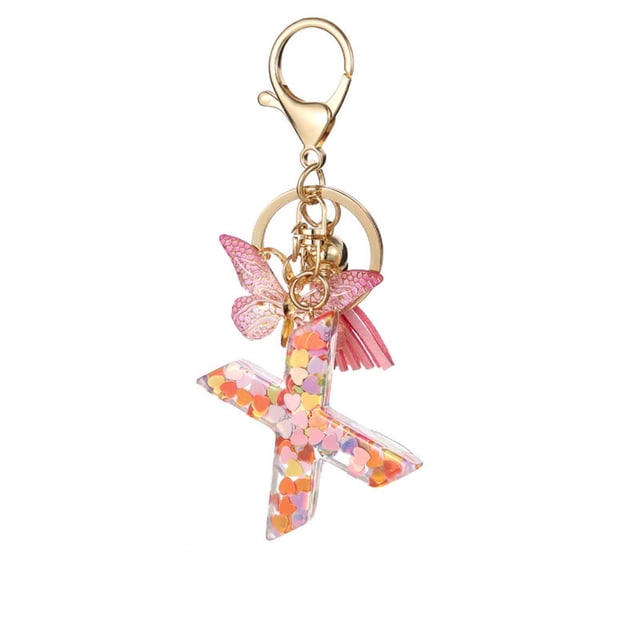 New English Letter Keychain Hanger Car Keychain Bag Accessories
