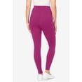 thumbnail image 2 of Woman Within Plus Size Stretch-Cotton Knit Pull-On Pocket Leggings, 2 of 6