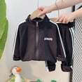 thumbnail image 5 of Esaierr Toddler Kids Boys Sports Sweatshirt Set Tracksuit Zip up Sweat Jacket Baby Clothes Long Sleeve Sweatsuit Jogger Pants Casual Spring Fall Outfits Set for 1-5Y, 5 of 8