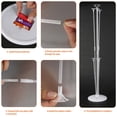 thumbnail image 2 of Light Up Balloon Stand Kit 2pcs Balloon Stick Holder with 3 Light Modes with Colorful Light String for Birthday Wedding Anniversary Baby Shower Party Decoration, 2 of 11