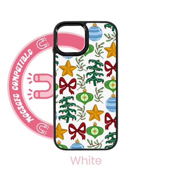 abbyrose Quilted Christmas MagSafe iPhone Case for iPhone 16 Plus