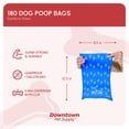 thumbnail image 2 of Bolsas para excrementos Downtown Pet Supply, 180 unidades, con dispensador Rainbow, 2 of 8