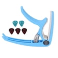 thumbnail image 1 of Guitar Capo Set, Wide Application ABS Portable Quick Release Electric Guitar Capo Clear Tone  For Ukulele For Mandolin Blue, 1 of 8