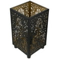 thumbnail image 3 of Northlight Floral Laser-Cut Iron Table Lamp  - 11" - Black and Gold, 3 of 6
