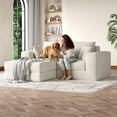 thumbnail image 1 of Modern Modular Sectional Cloud Sofa, Boneless Design with Non-Slip Base & l-Shape Chaise. a Deep Seat Sleeper Sofa for Customizable Spaces, Featuring No Assembly & Plush Comfort, 1 of 7