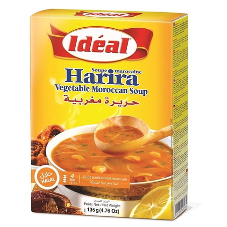 Ideal Harira Vegetable Moroccan Soup, 4.76 Oz, Halal for Ramadan Harrira