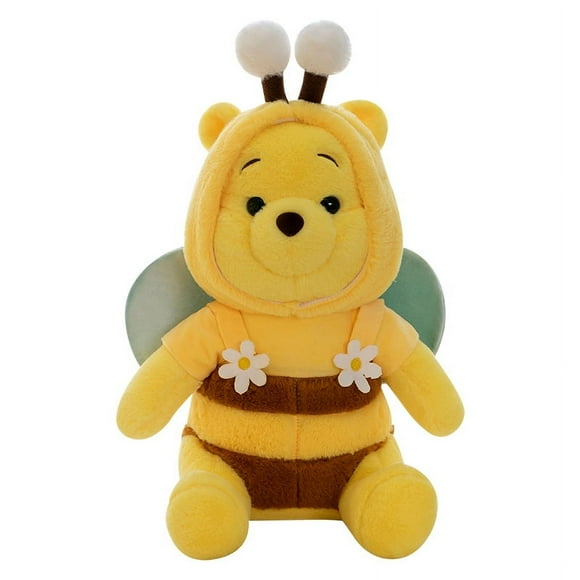 Cute bear doll, bee Winnie the Pooh plush toy doll birthday gift for boys and girls