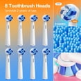 thumbnail image 4 of Cepillo de dientes eléctrico Bitvae R1, giratorio con 8 cabezales, 60 días, 4 of 8