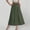 *Green, variant on Binmer Women's High Waist Solid A Line Flowy Maxi Skirt with Pockets,Casual Summer Long Swing Skirt Black,Women's Plus L