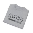 thumbnail image 5 of Adulting Please Wait, Gildan Unisex Softstyle T-Shirt, Graphic Tee, S-3XL, 5 of 6