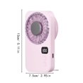 thumbnail image 3 of Zguuel Rechargeable Handheld Fan with Ice Plate, Semiconductor Cooling Turbo Fan with Digital Display & Adjustable Speed, Personal Cooling Fan for Travel, Outdoor, Summer, 3 of 5