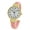Pink, variant on July Fourth Independence Day American United State Flag Bangle Watch with Round Watch Face
