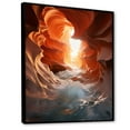 thumbnail image 2 of Designart "Sunlit Waves Beach Photo I" Nautical & Beach Floater Framed Canvas Wall Art, 2 of 7