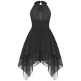 thumbnail image 5 of Nyeemya Flower Kids Girls Tulle Princess Dress High Waist Sleeveless Dreamy Dresses Wedding Party Black 8, 5 of 6