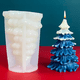 thumbnail image 4 of Molde de silicona para velas de árbol de Navidad con geometría 3D, molde de resina de pino para jabón, molde de yeso, kit para hacer chocolate de cedro, decoración navideña, regalo DIY, 4 of 5