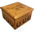 thumbnail image 4 of Galloping Horse Box with Horseshoe Box Handmade Wood Box Horse Lovers Gift Made in Poland, 4 of 5