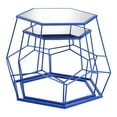 thumbnail image 2 of Furniture of America Boris Metal 2-Piece Nesting Accent Table Set in Blue, 2 of 5