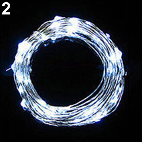 Trayknick Battery Operated Romantic Mini LED Copper Wire String Fairy Lights 2M/3M/4M Cool White size 20
